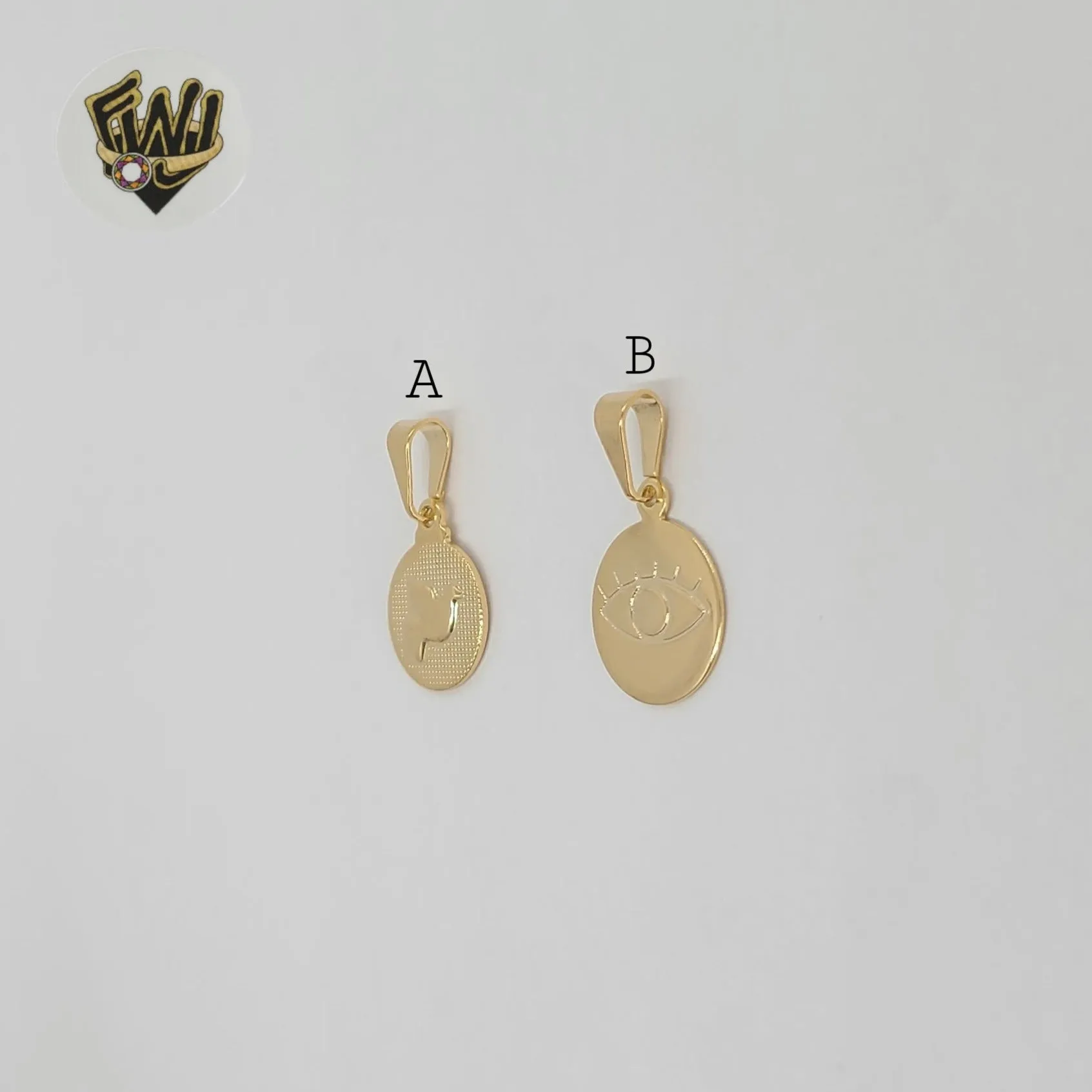 (1-2158-1) Gold Laminate - Small Medal Pendants - BGF