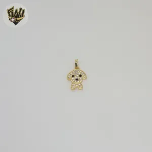 (1-2443-2) Gold Laminate - Dog Zircon Pendant - BGF