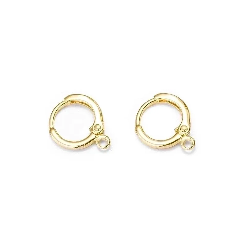 1 Pair Simple Style Solid Color Copper Plating Earrings Accessories Jewelry Accessories