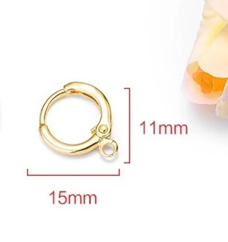 1 Pair Simple Style Solid Color Copper Plating Earrings Accessories Jewelry Accessories