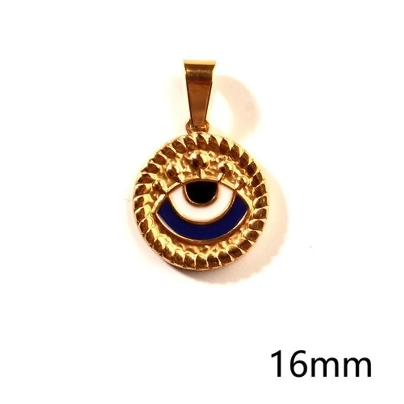 1 Piece Retro Simple Style Devil's Eye Stainless Steel Plating Pendant Jewelry Accessories