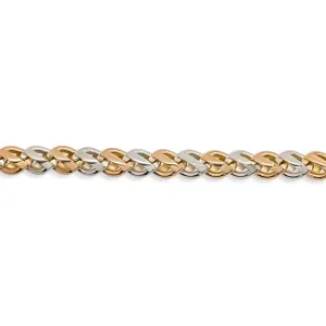 14k Gold Two Tone Bracelet