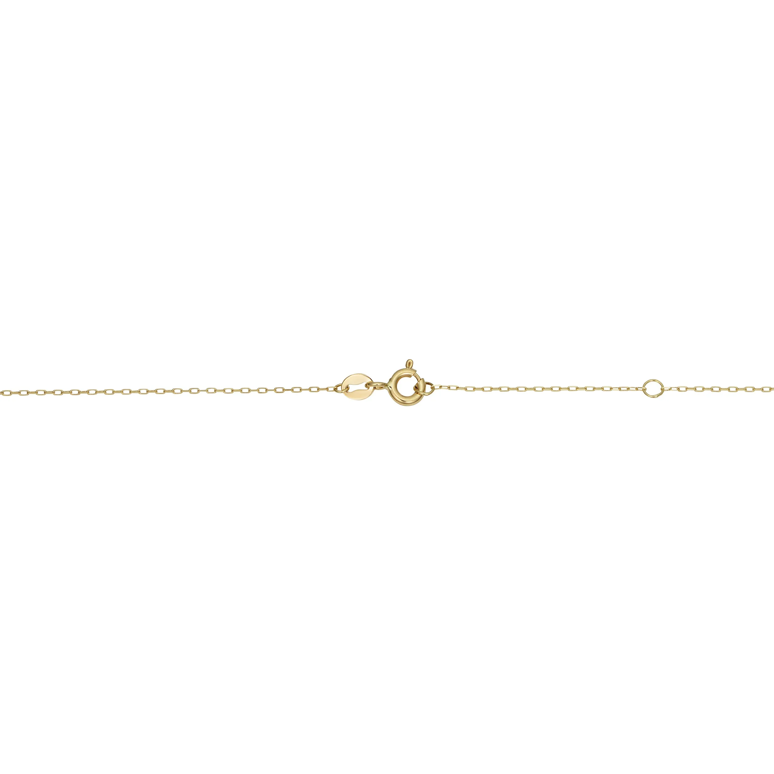 14k Yellow Gold Love Letter Block Necklace (adjusts to 17 or 18 inch)