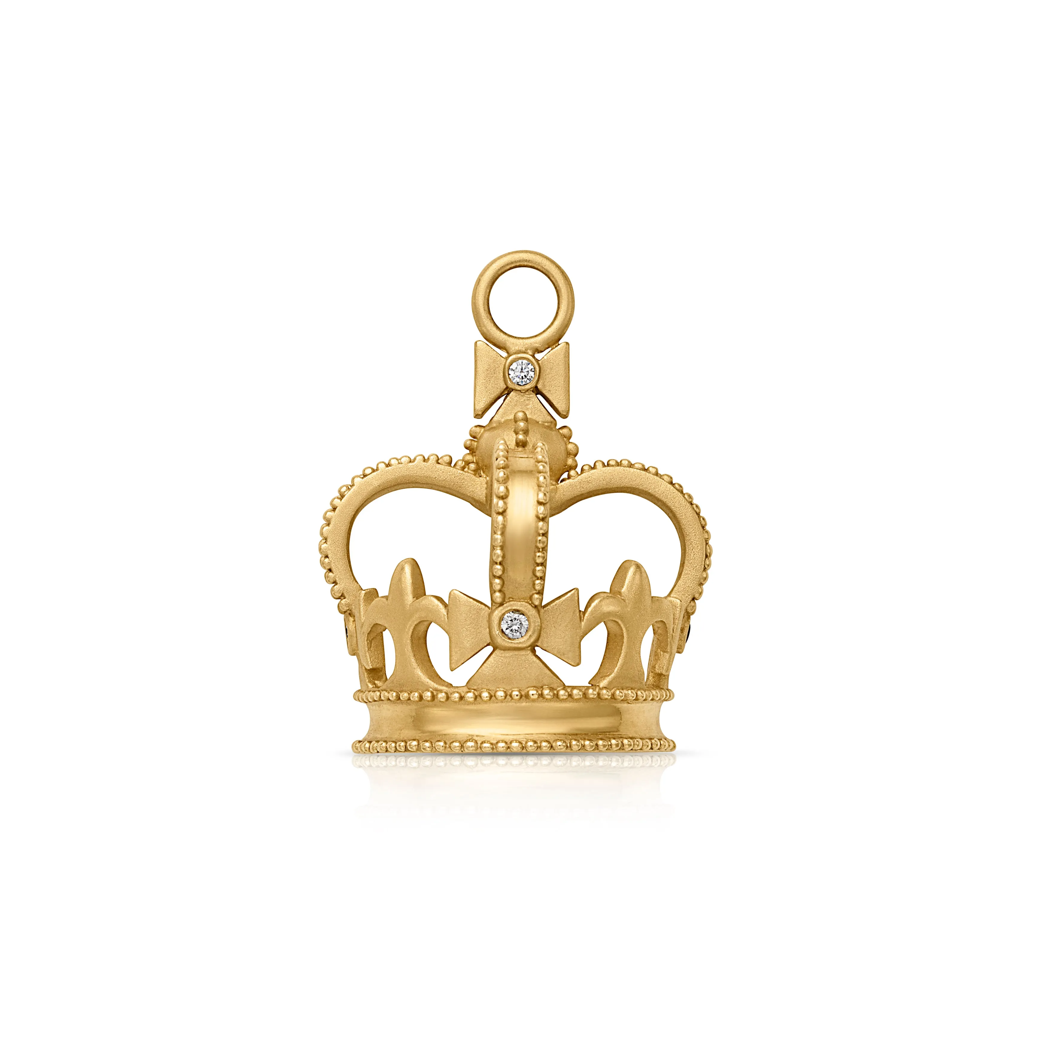 18KY Royal Crown Charm