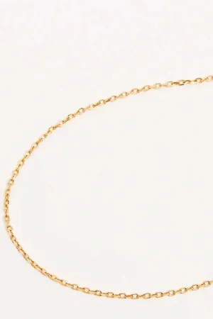 18" 14k Gold Signature Chain Necklace