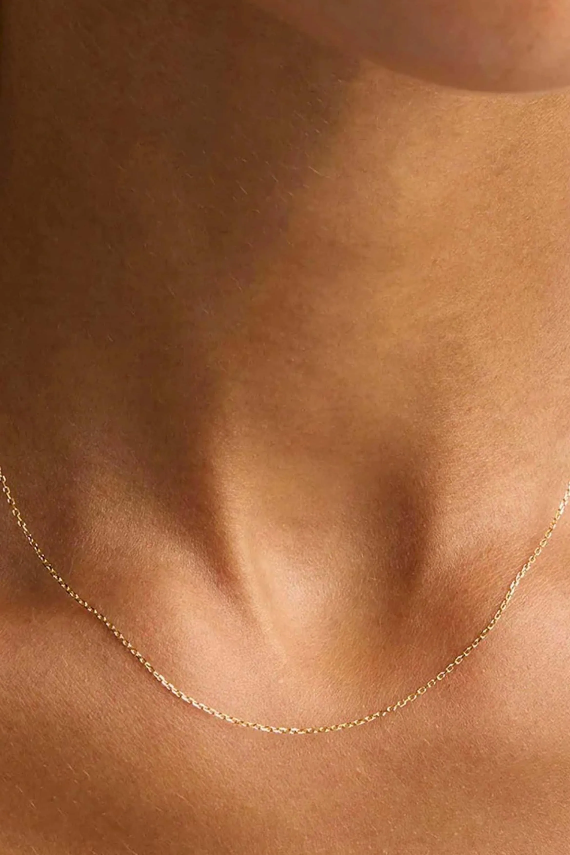 18" 14k Gold Signature Chain Necklace