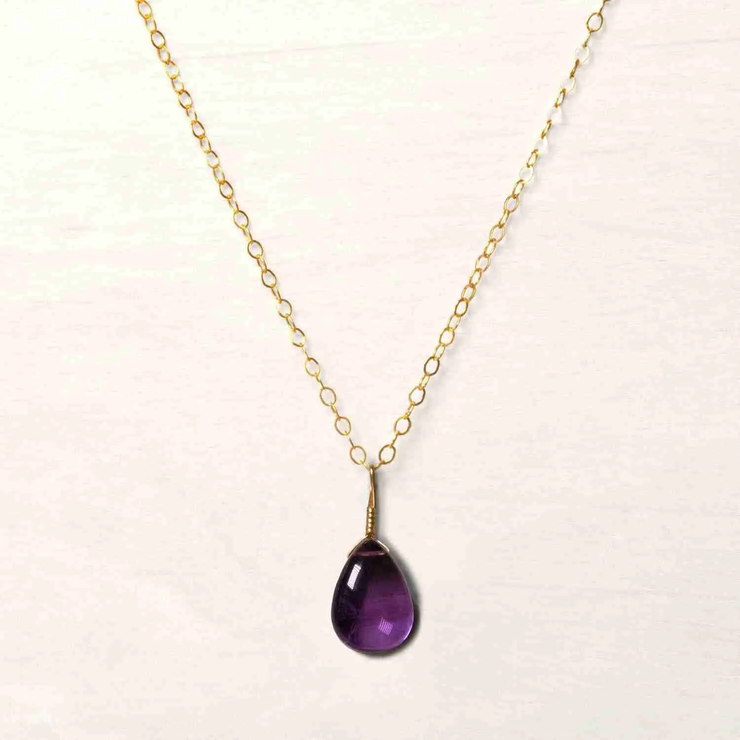 Amethyst Simple Necklace