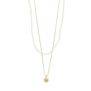 ARLET necklace 2-in-1 set, gold-plated