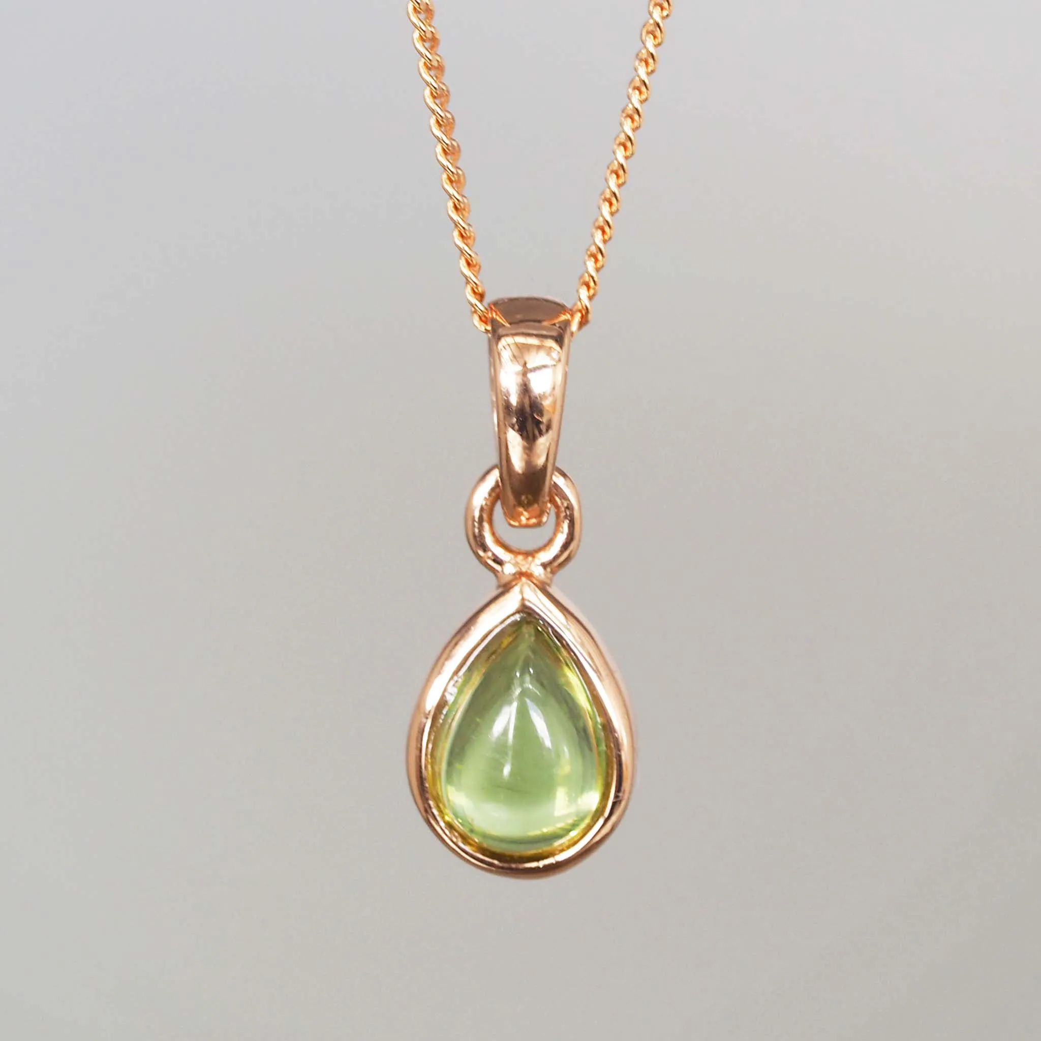 August Birthstone Necklace - Peridot