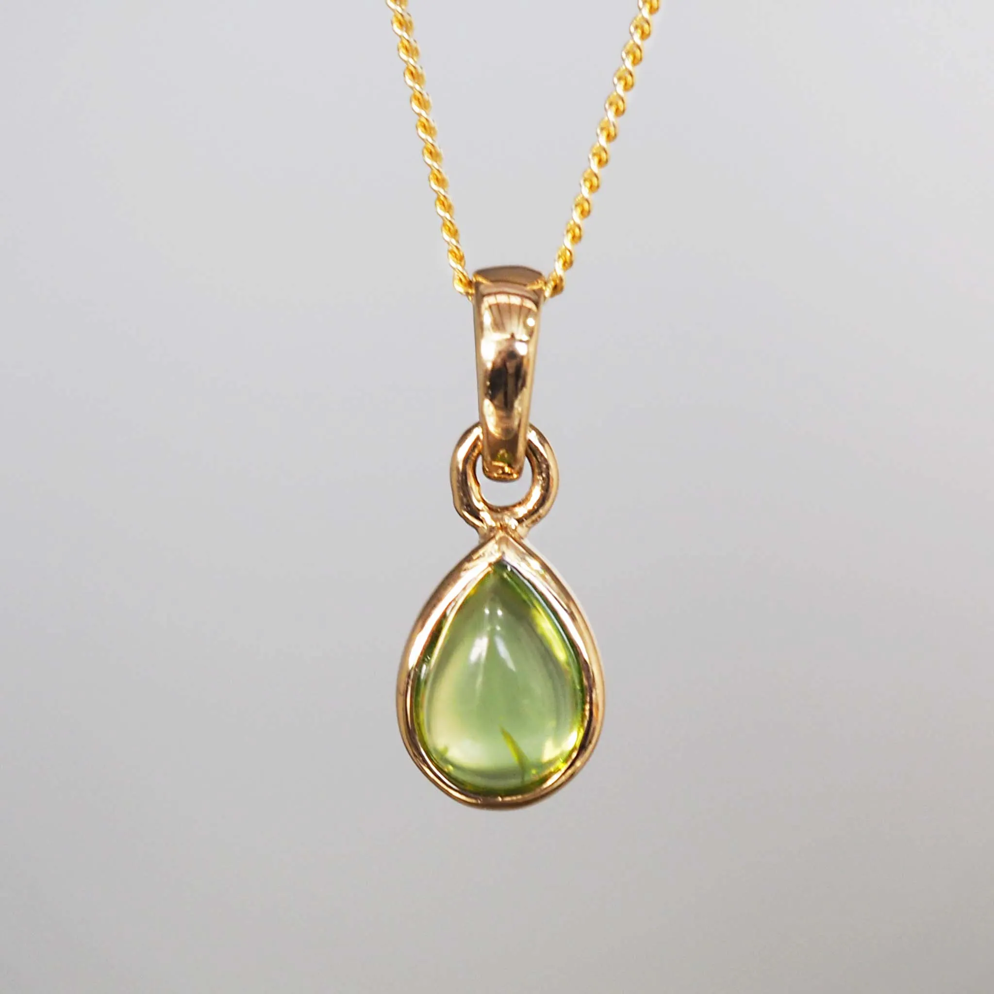 August Birthstone Necklace - Peridot