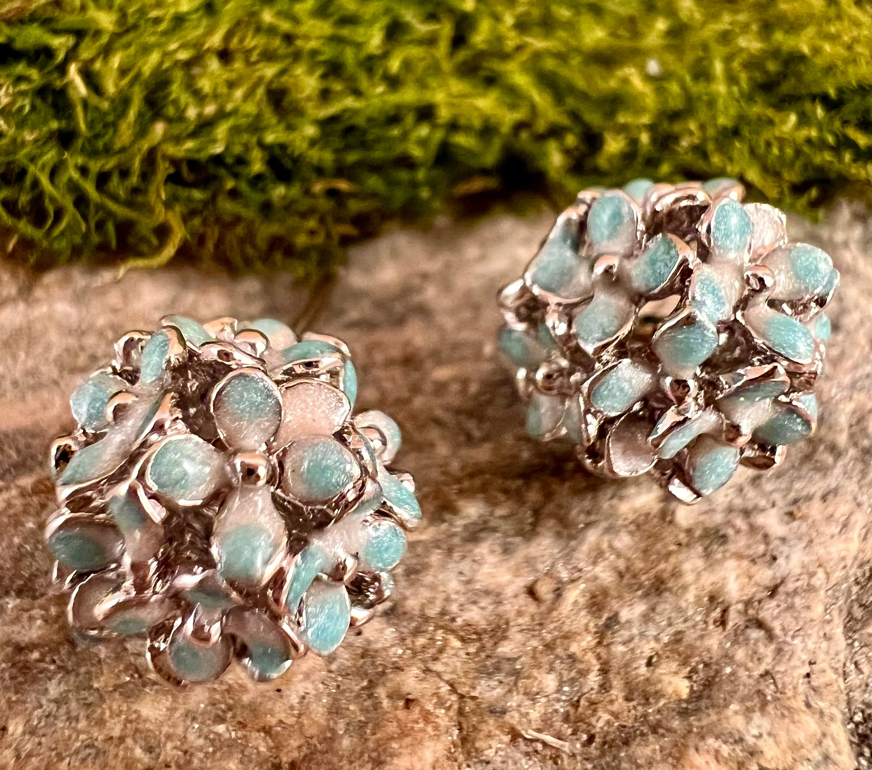 Blue Hydrangea Earrings