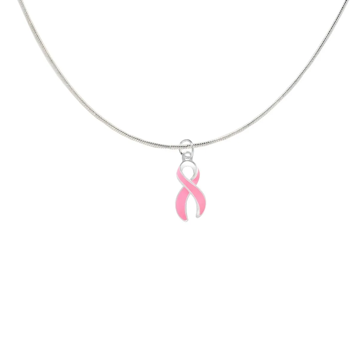 Breast Cancer Ribbon Necklaces