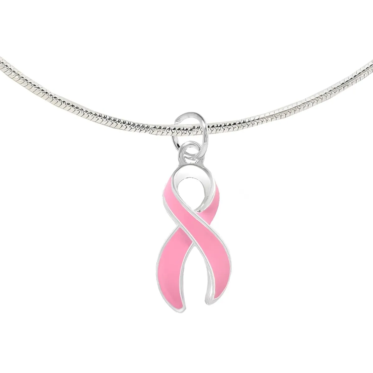 Breast Cancer Ribbon Necklaces