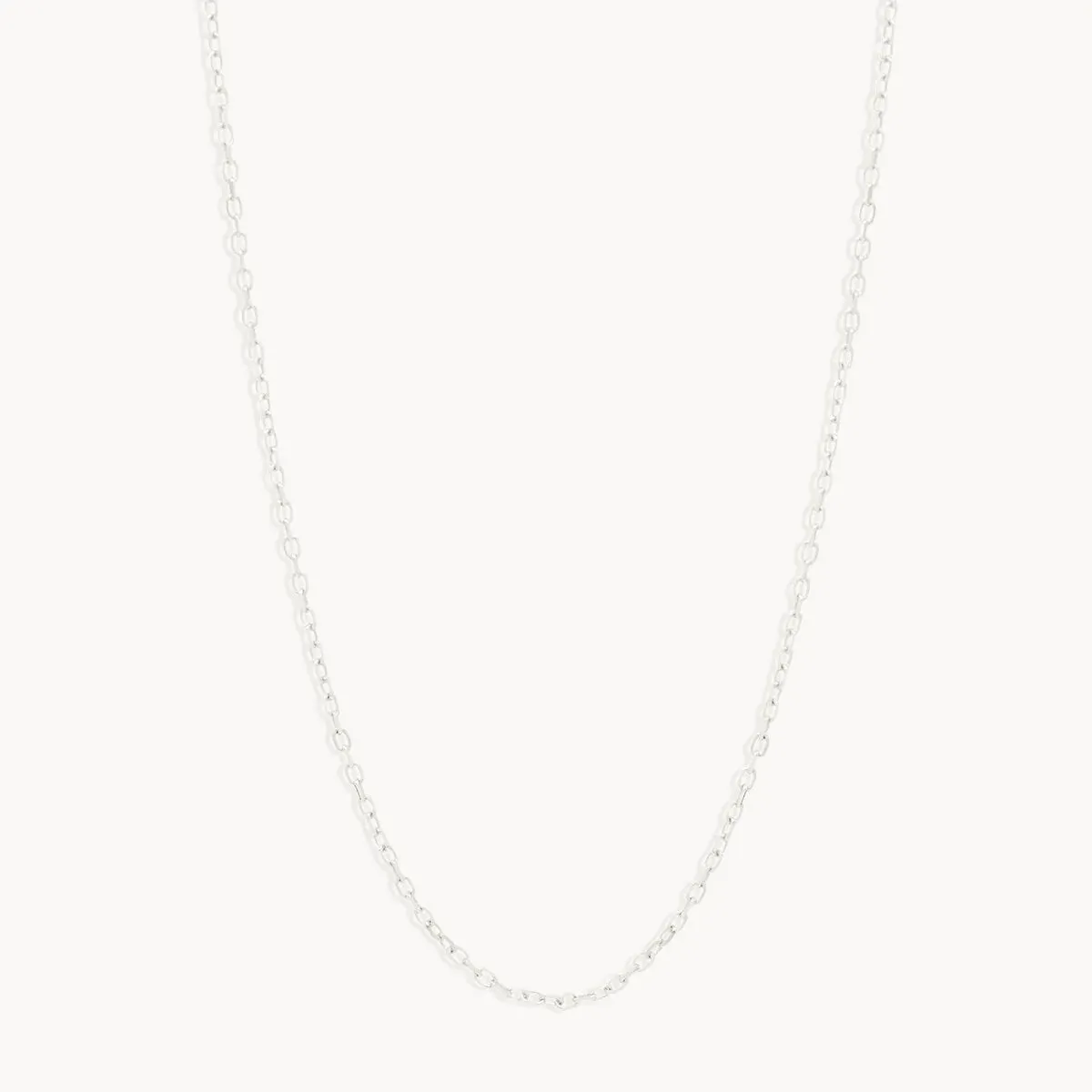 By Charlotte 14k White Gold 18" Signature Chain Necklace