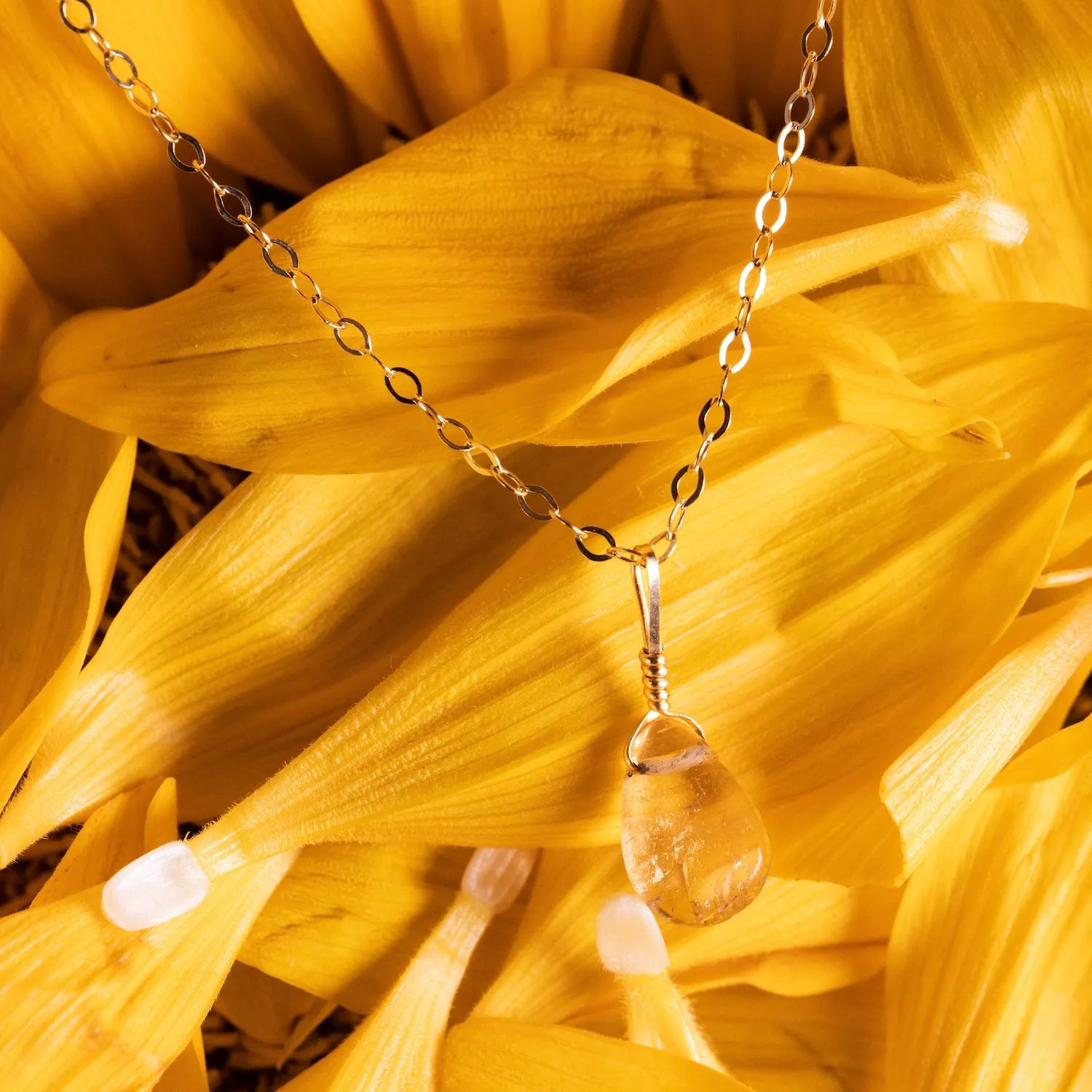 Citrine Simple Necklace