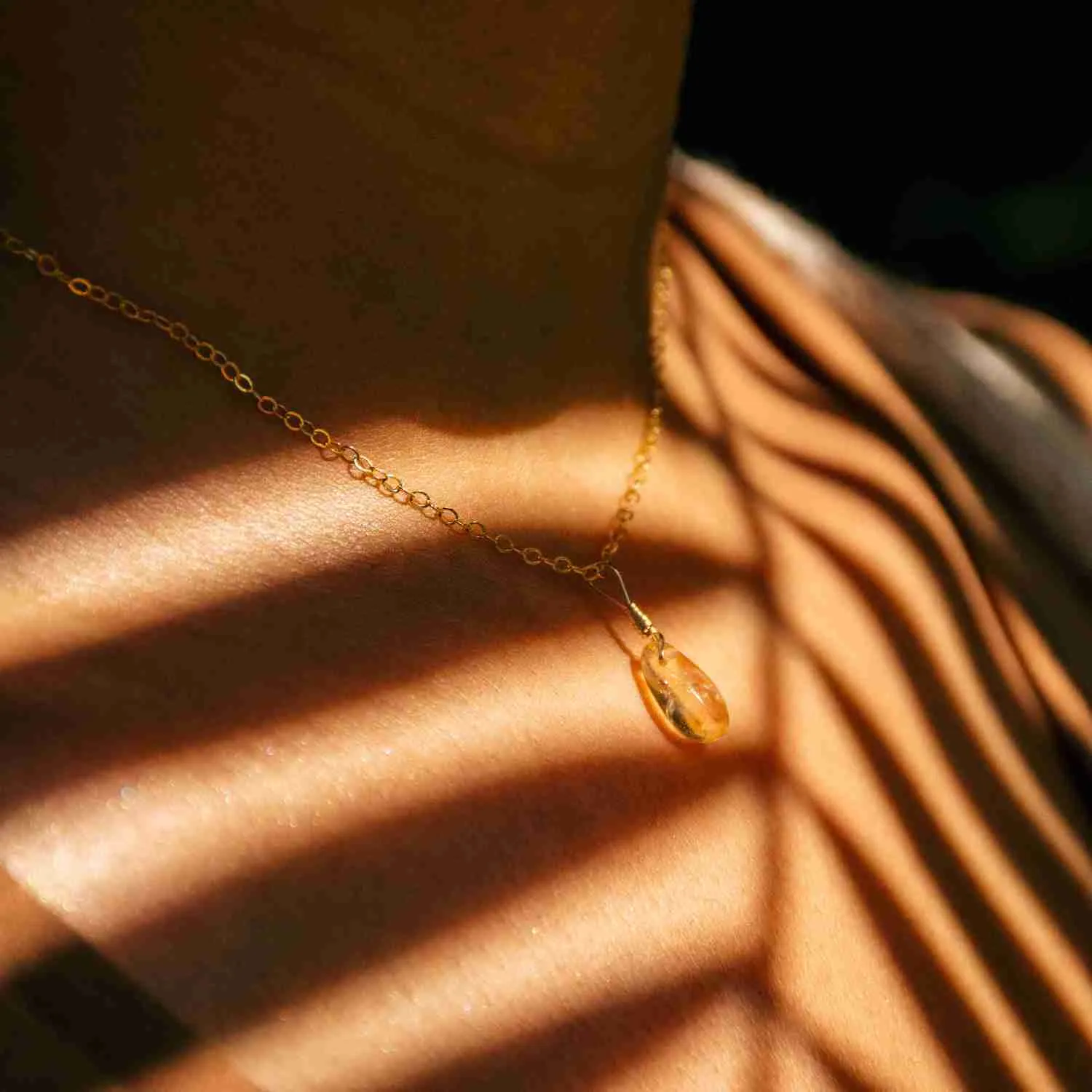 Citrine Simple Necklace