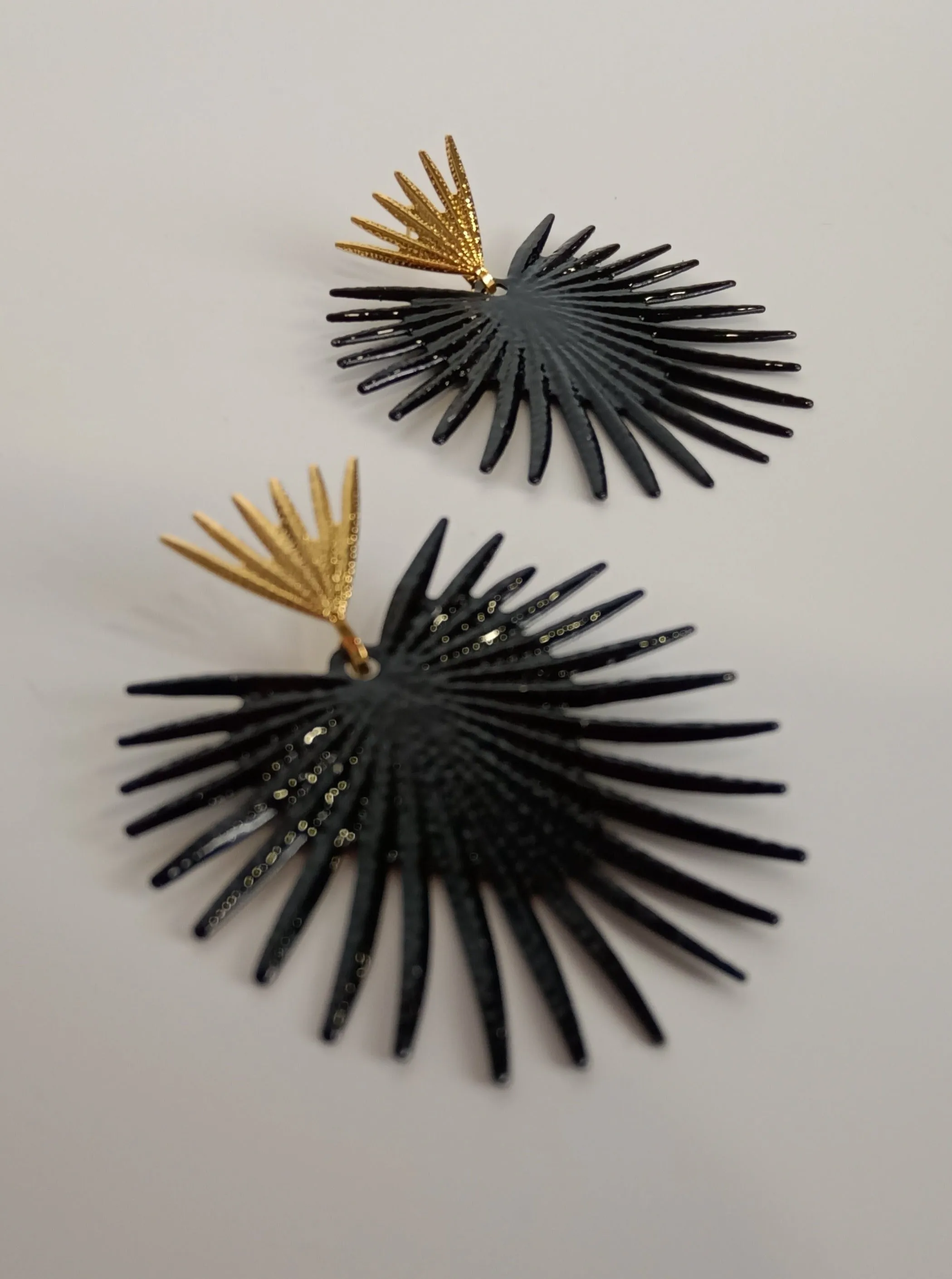 Cosmic Ebony Elegance Earrings