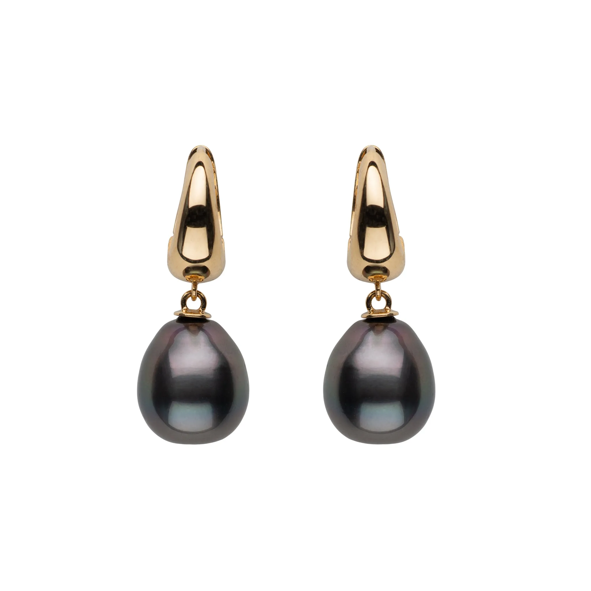 Cuff Pearl Earrings with Tahitian or Kasumiga Pearls