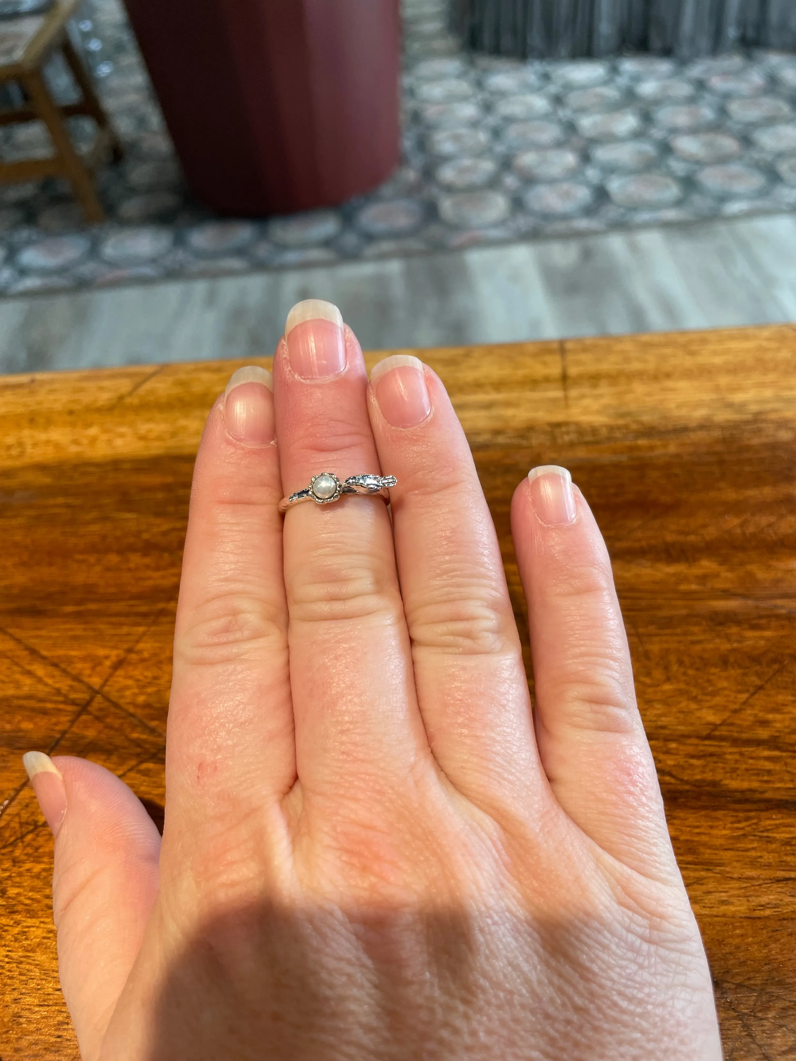 Curious Bird Stacking Ring in Silver