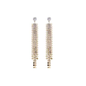 Diamante Waterfall Gold Earrings