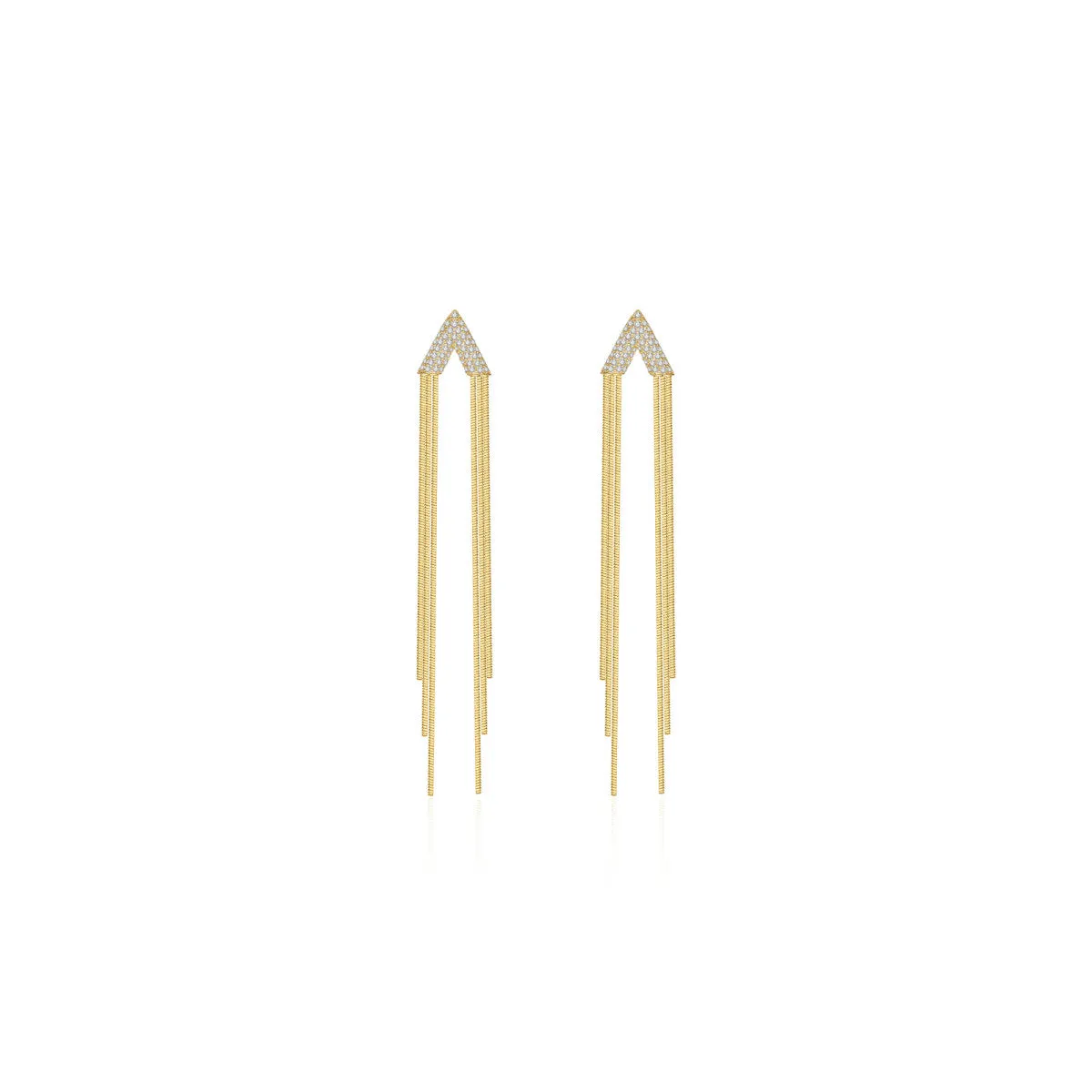 Donatello Tassle Gold Earrings