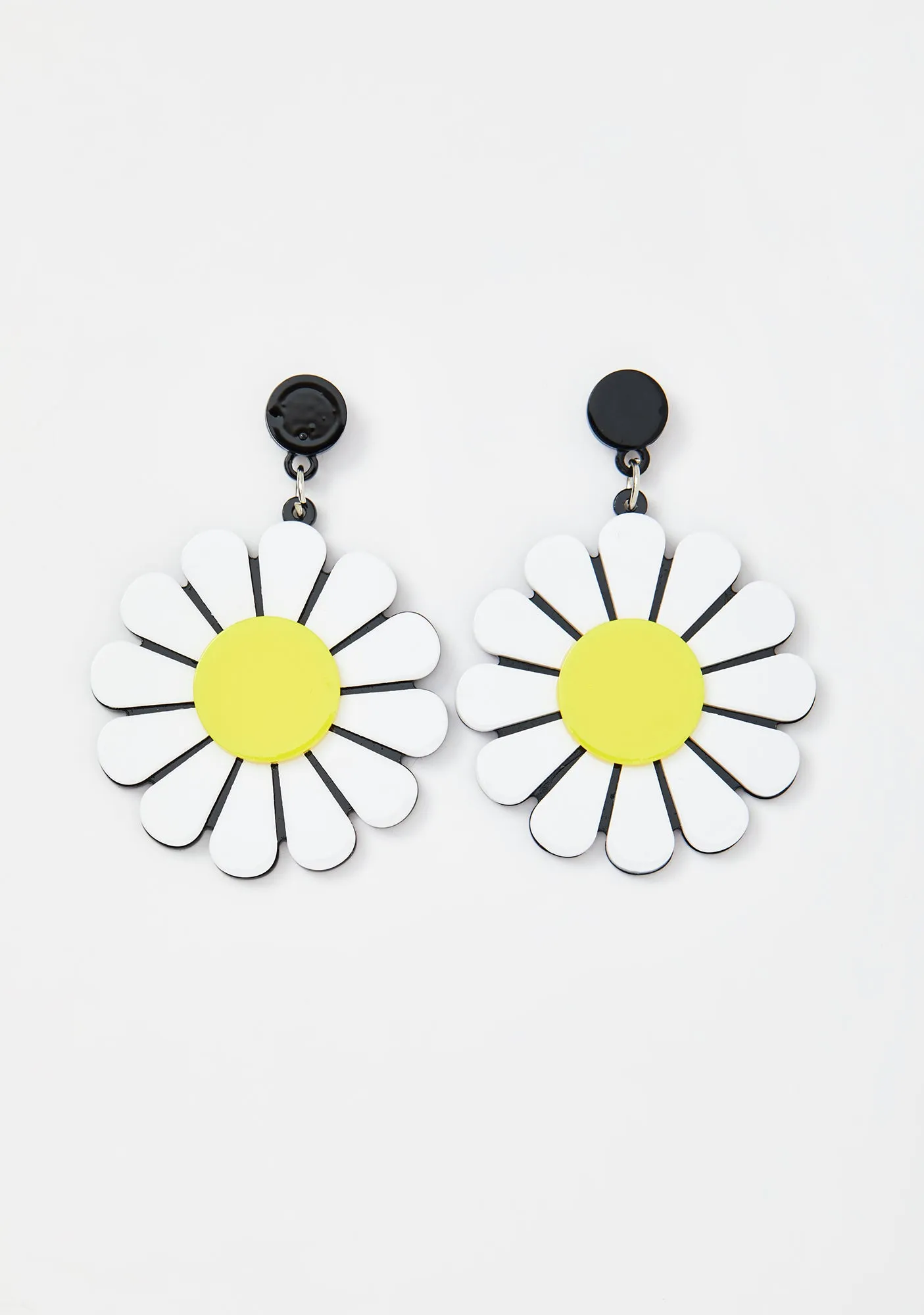 Dramatic Daisy Drop Earrings