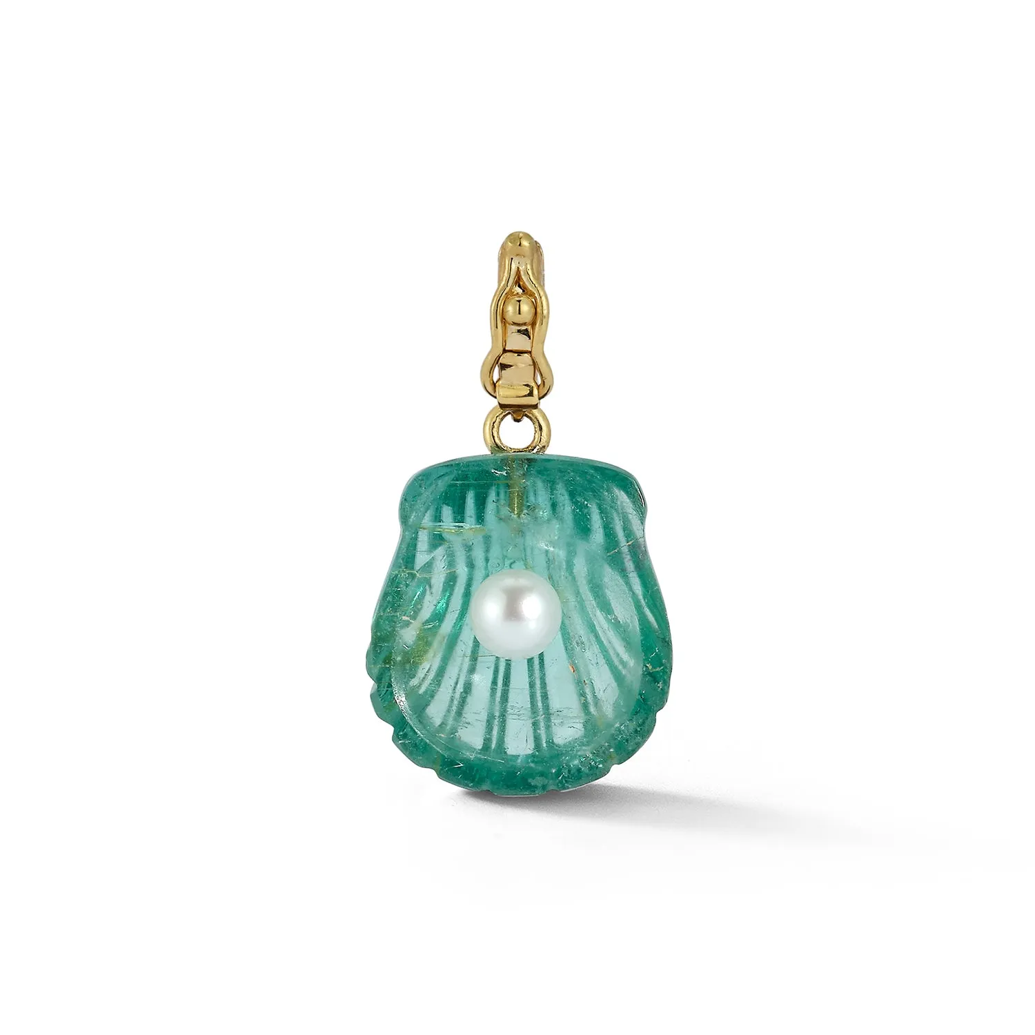 Dream Shell Pendant - Tourmaline