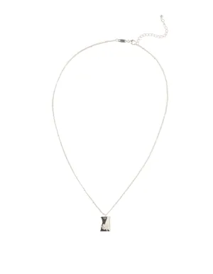 Elly Lou September Flower Necklace - Silver