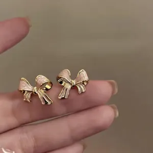 Exquisite Bow Gold Studs