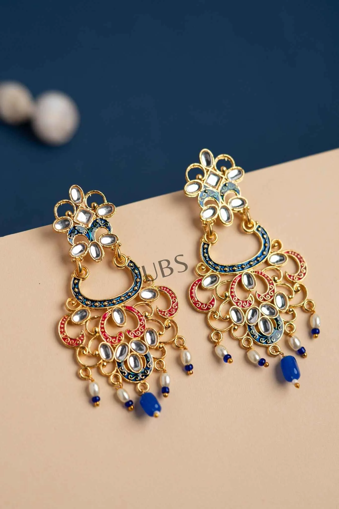 Exquisite Kundan Traditional Earring