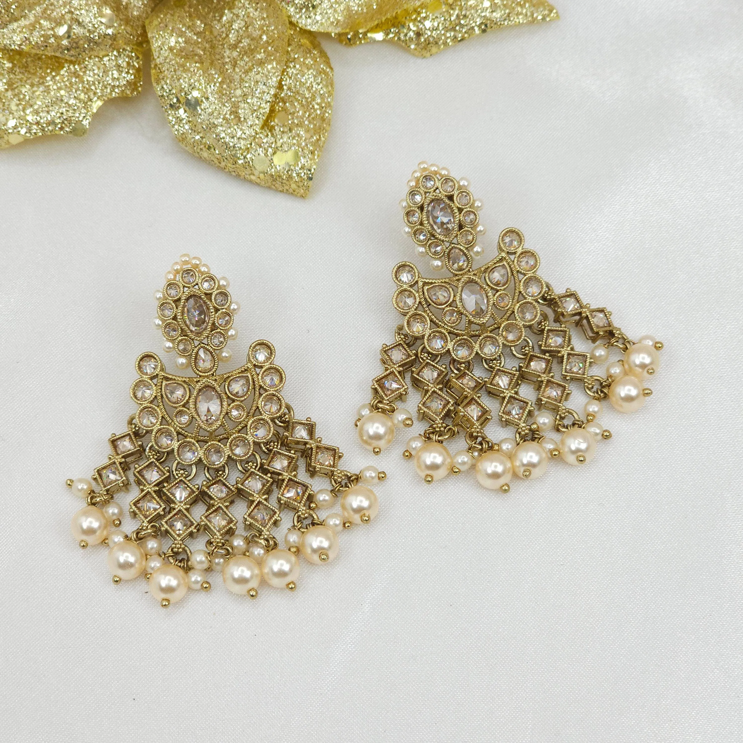 Exquisite Polki Diamond Earrings Polki Jewellery