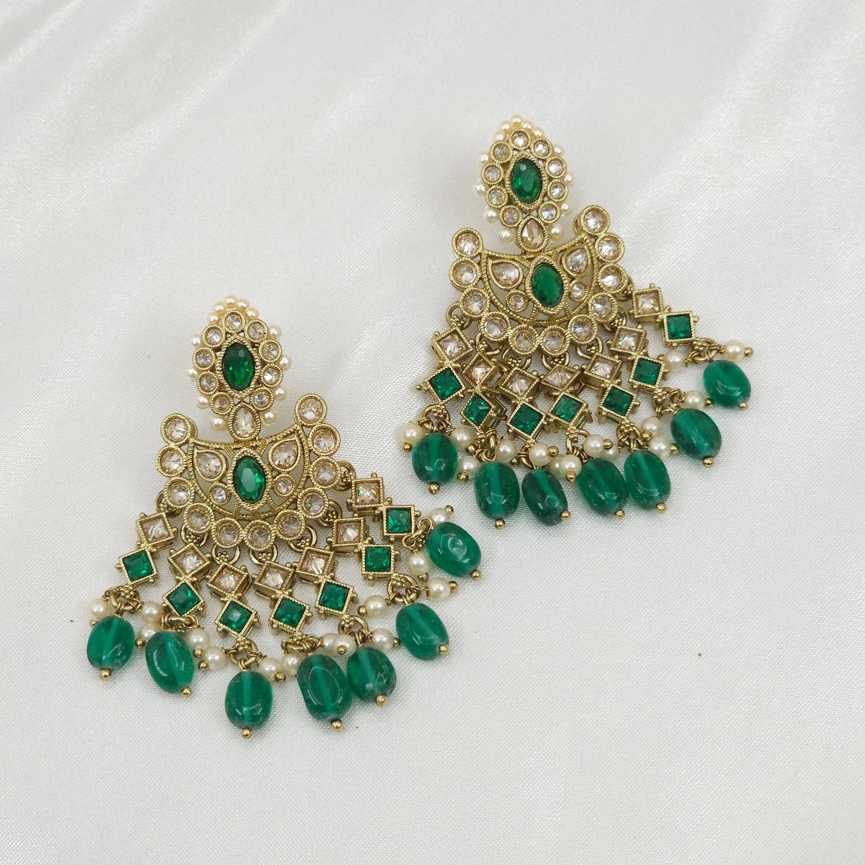 Exquisite Polki Diamond Earrings Polki Jewellery