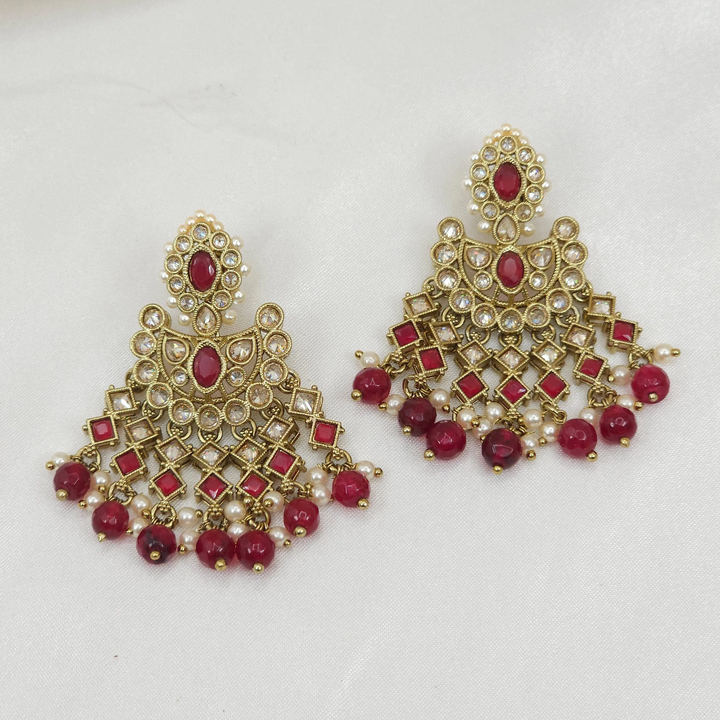 Exquisite Polki Diamond Earrings Polki Jewellery