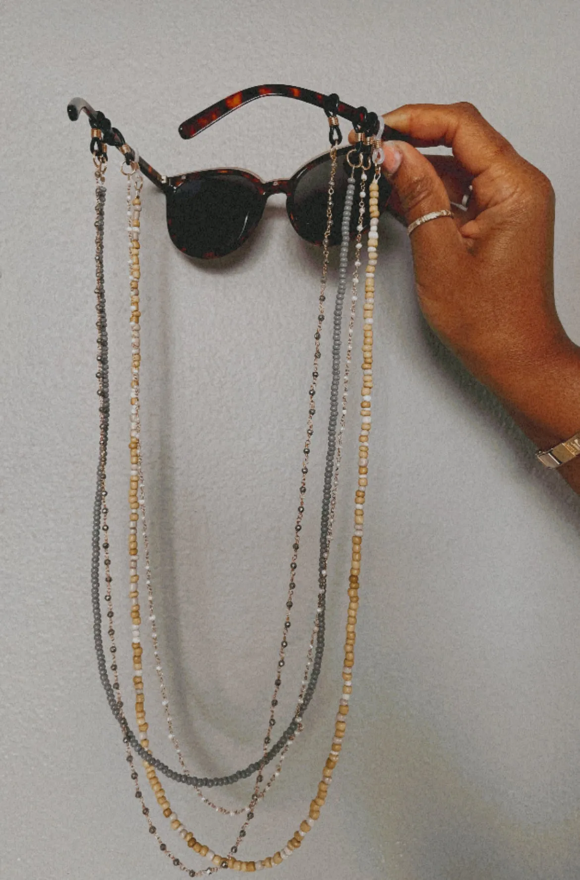 eyeglass chains.