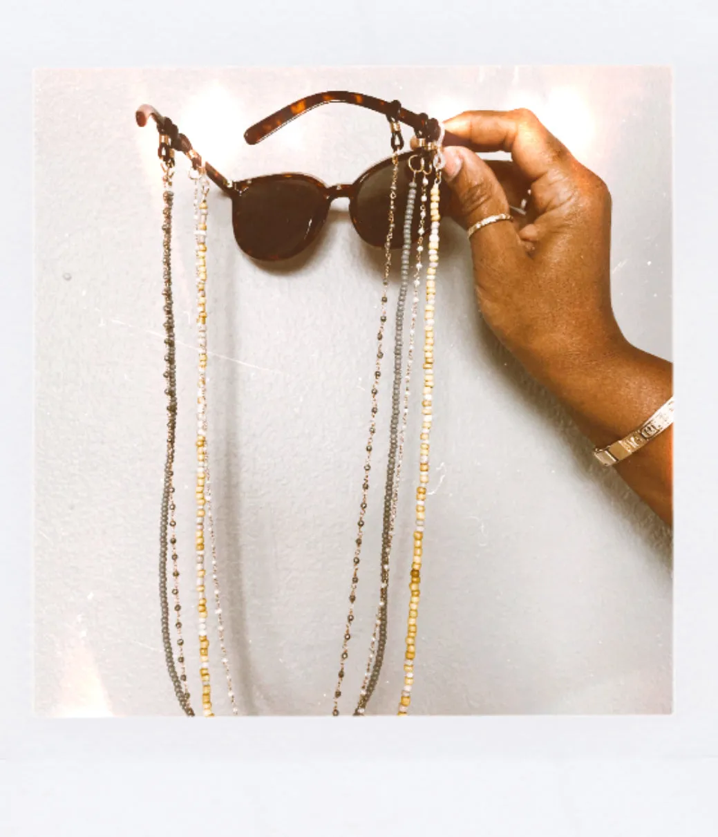 eyeglass chains.