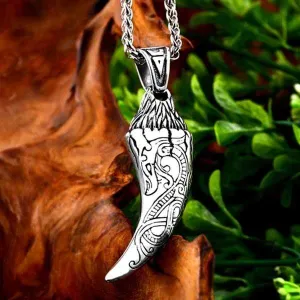 Fáfnir Norse Dragon Tooth Necklace