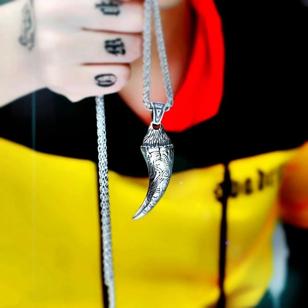 Fáfnir Norse Dragon Tooth Necklace