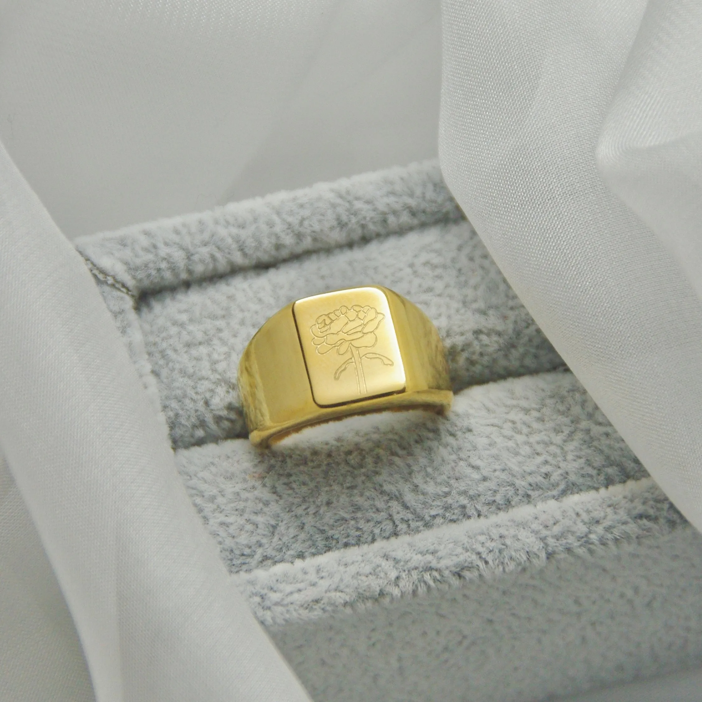 Flower Signet Ring