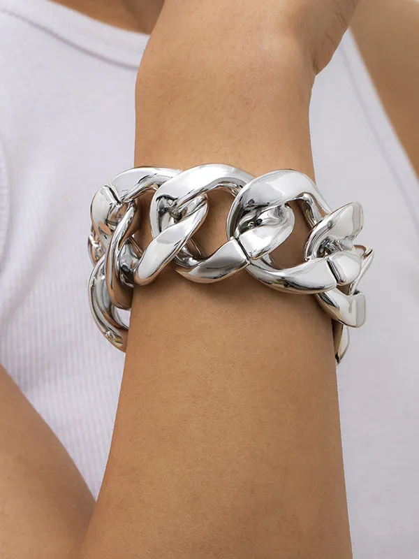 Flytonn-Punk Chains Hollow Bracelet Accessories