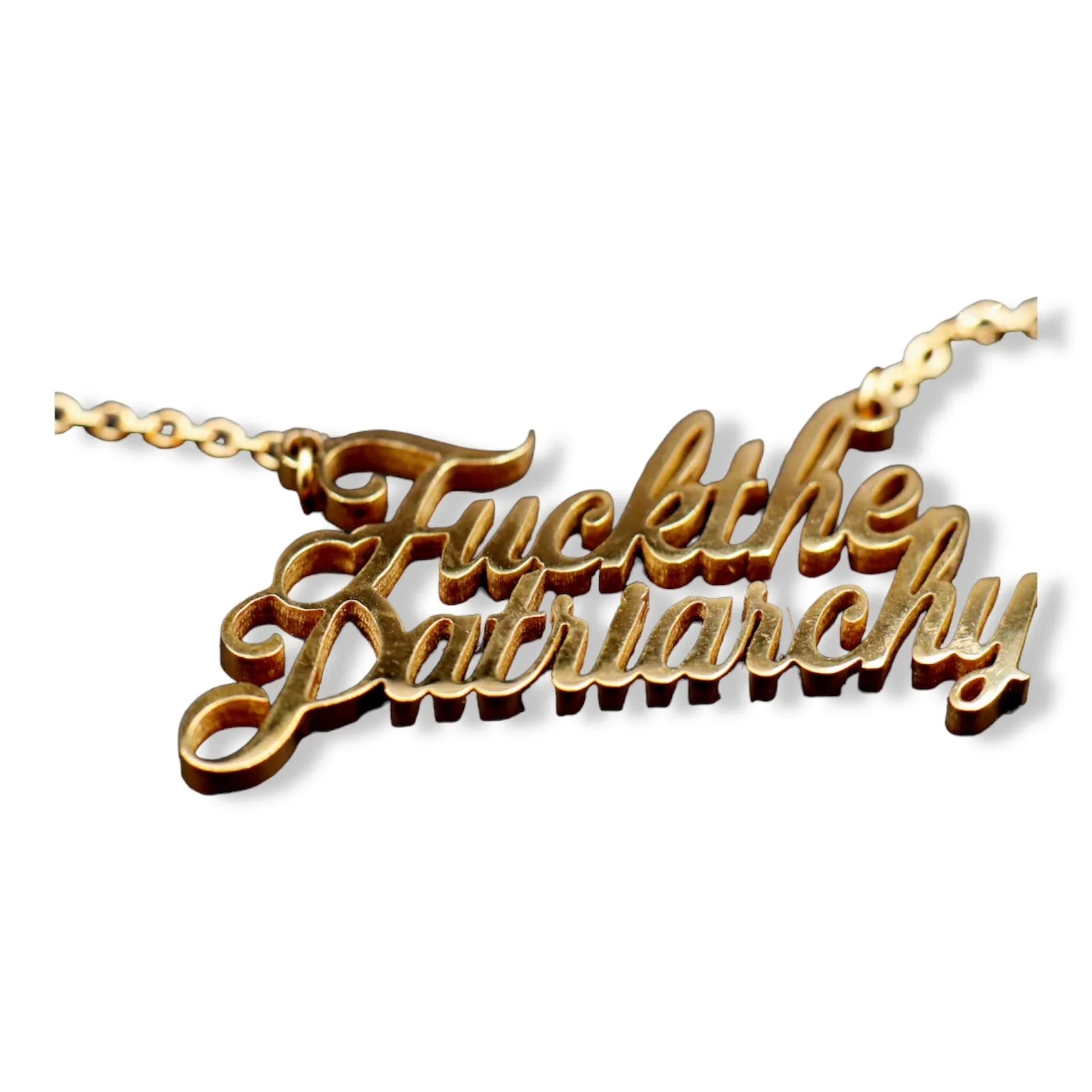 Fuck The Patriarchy - Necklace