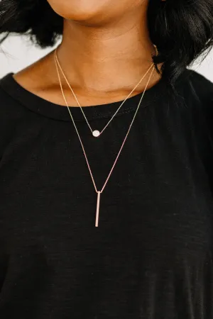 Go The Distance Gold Layered Necklace