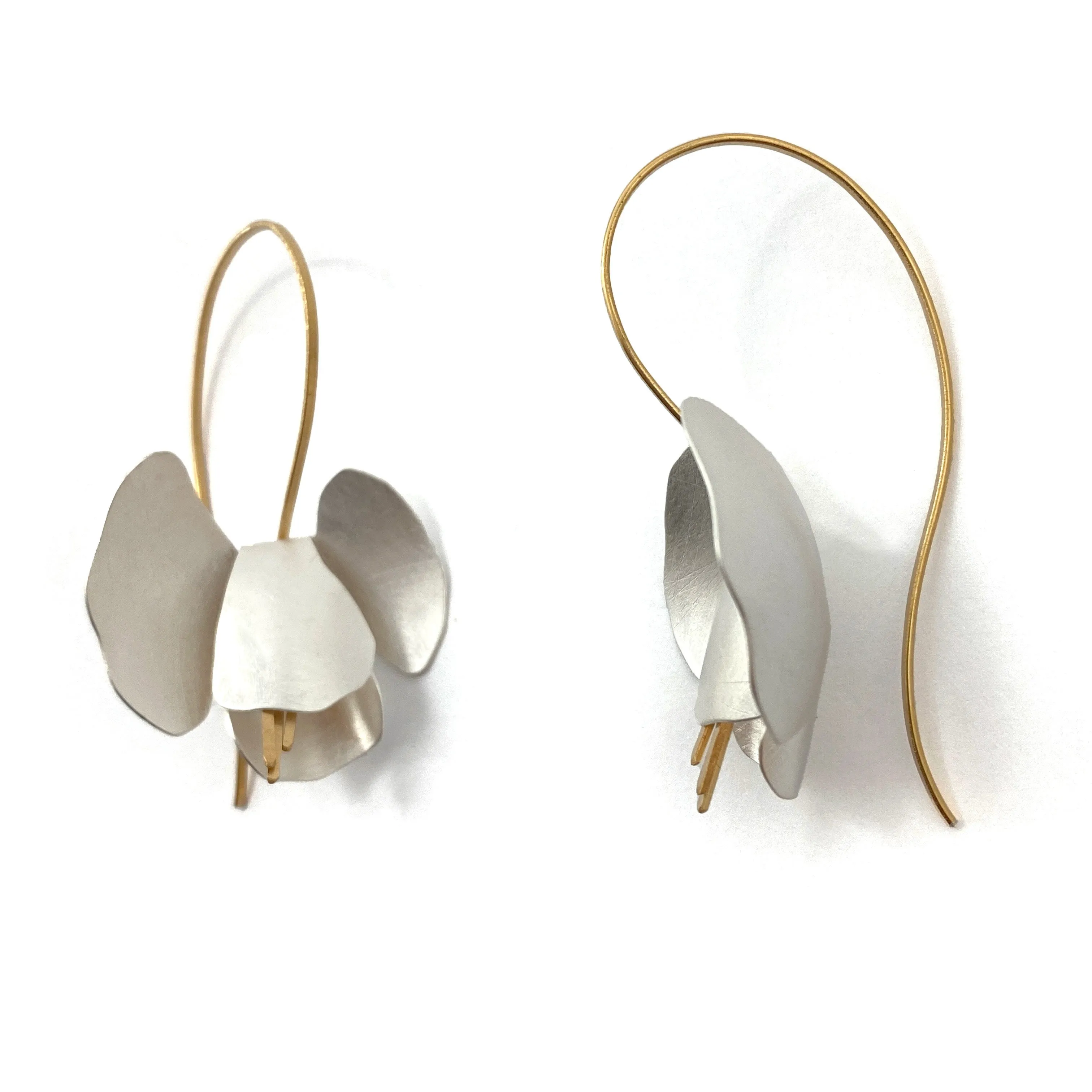 Hanging Orchid Earrings