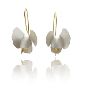 Hanging Orchid Earrings