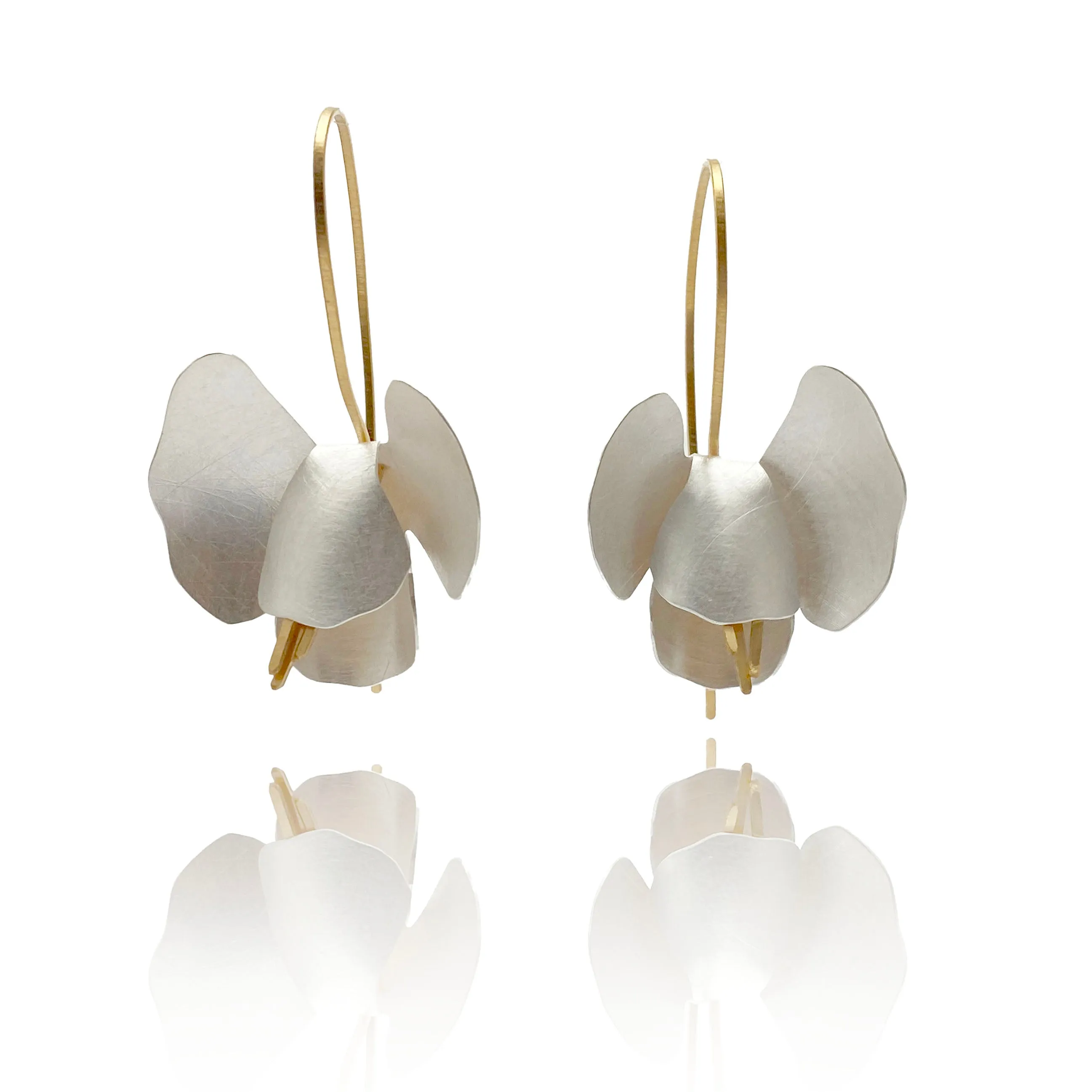 Hanging Orchid Earrings