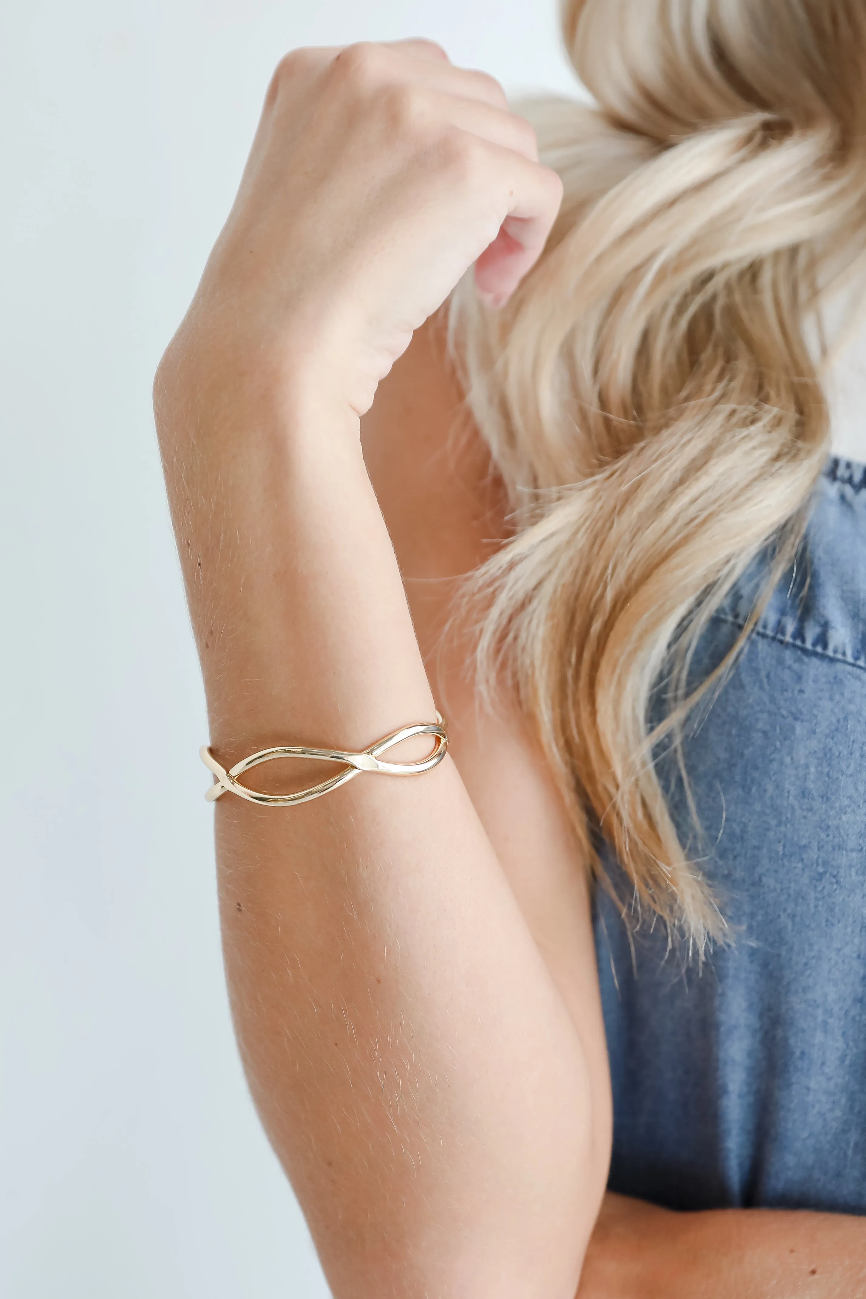 Hannah Gold Cuff Bracelet