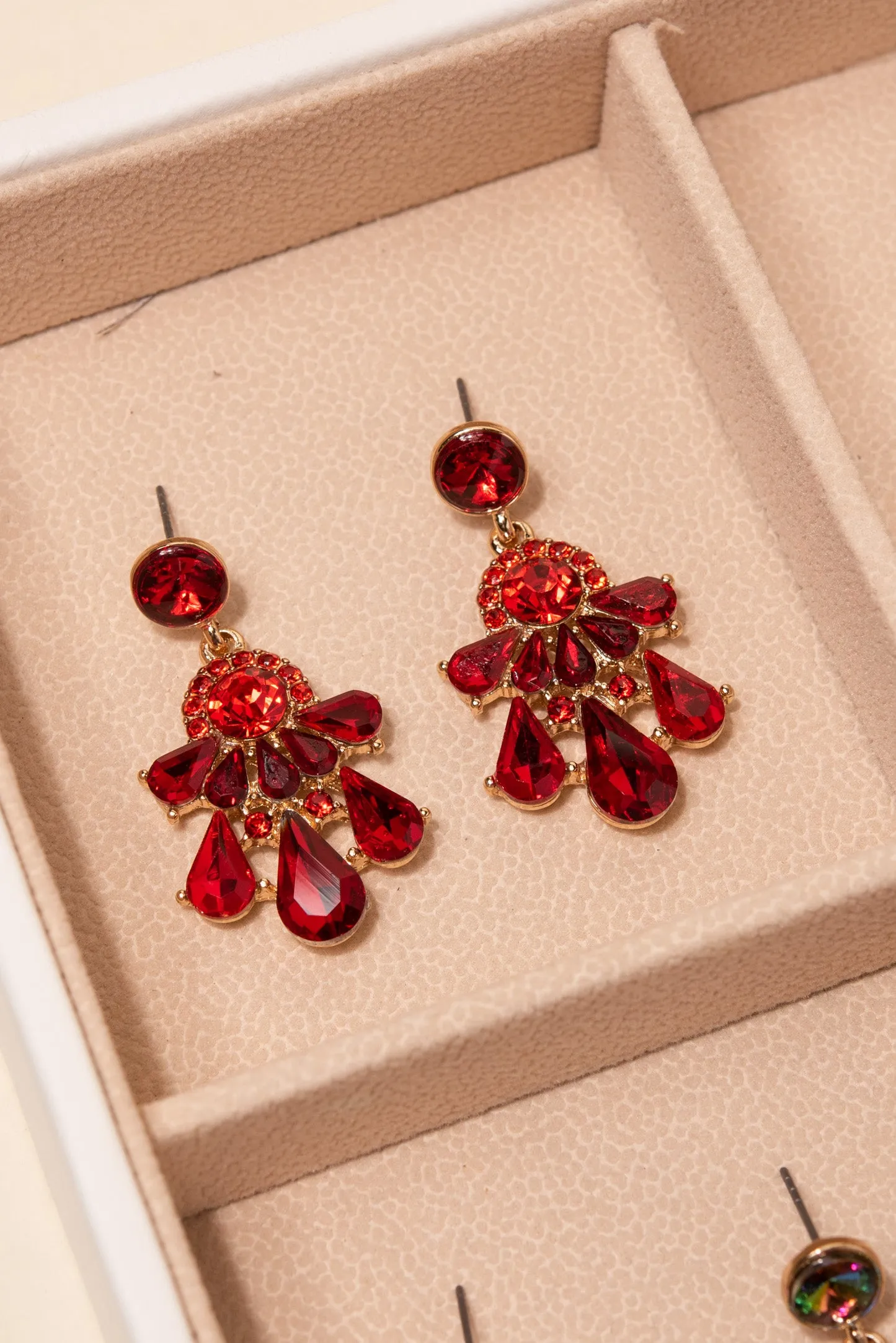 Janet Small Teardrop Chandelier Earrings