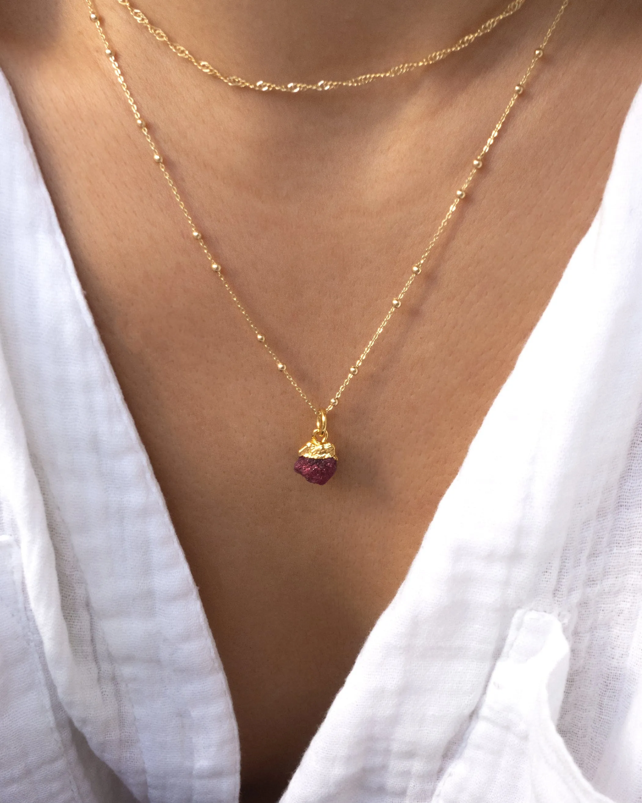 July | Ruby Necklace