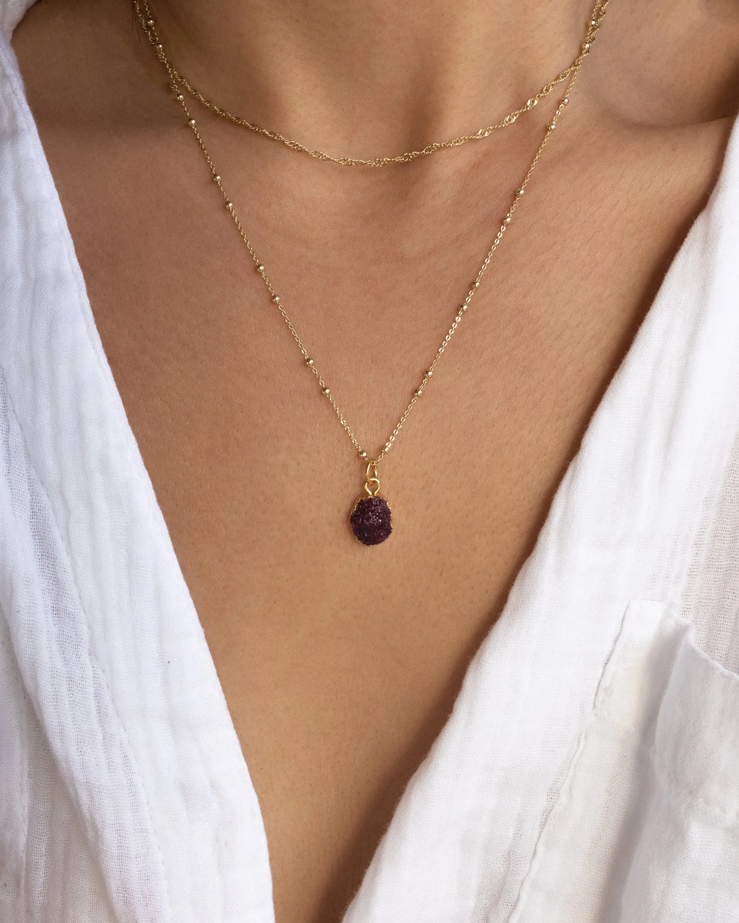 July | Ruby Necklace