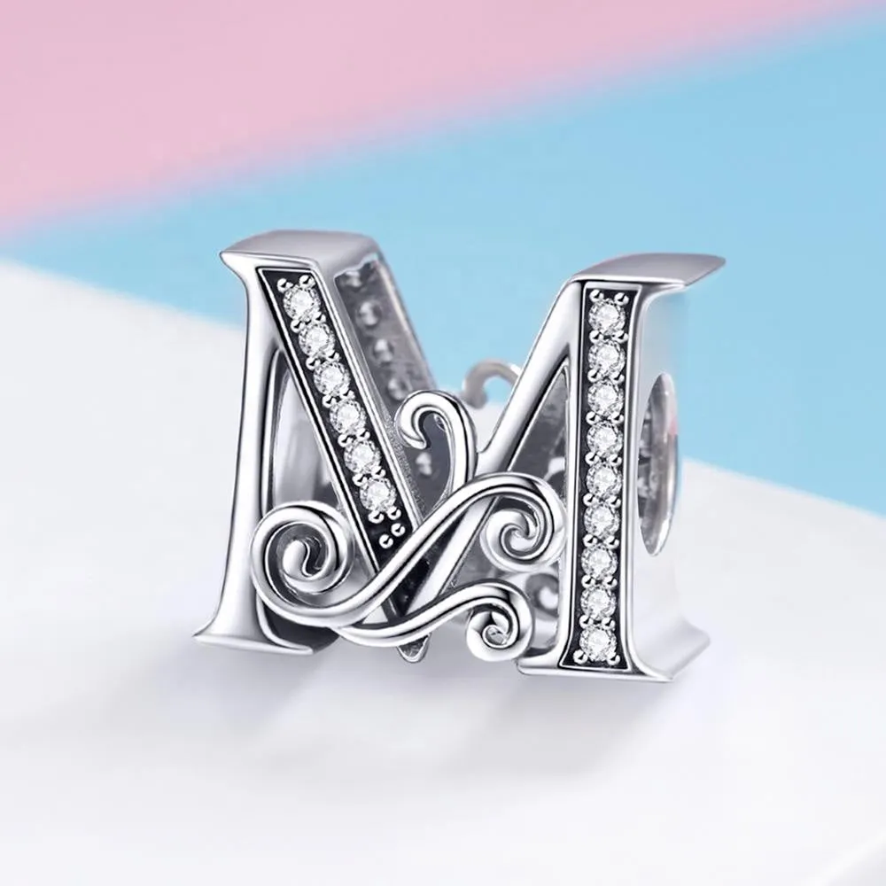 Letter M Initial Alphabet Charm