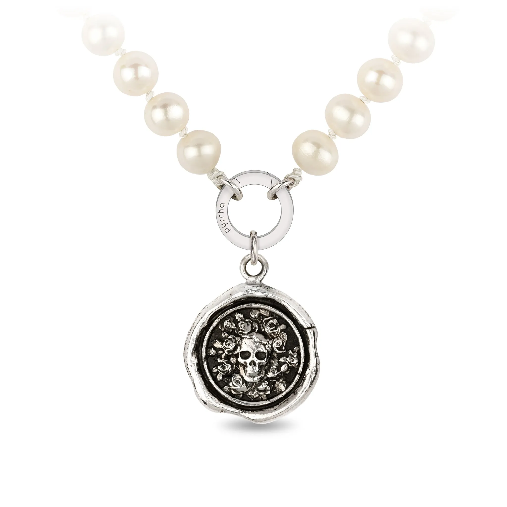 Live Every Moment Knotted Freshwater Pearl Necklace